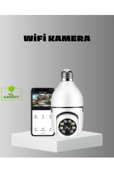 Akıllı Duy Kamera Gece Görüşlü ve Hareket Algılama Sensörlü