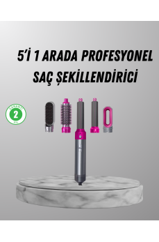 5’i 1 Arada Saç Şekillendirici Set Kuaför Düzeyinde Performans ve Ergonomik Tasarım