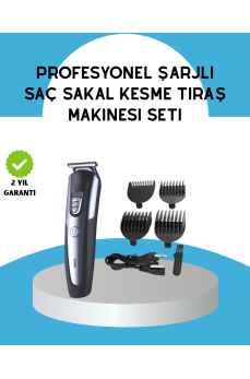 Ergonomik Profesyonel Tıraş Makinesi Saç Sakal Kesme ve Düzeltme