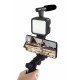 Telefon Tutucu Mini Mikrofonlu Tripod Vlog Çekim Video Telefon Tutucu Mini Mikrofonlu Tripod Vlog Çekim Video