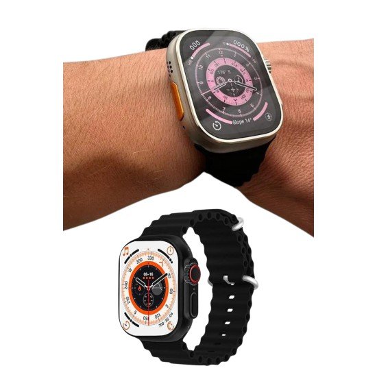 Akıllı Saat ve Kulaklık Seti Dokunmatik Ekran 5.0 Bluetooth Bağlantılı Sesli Görüşme