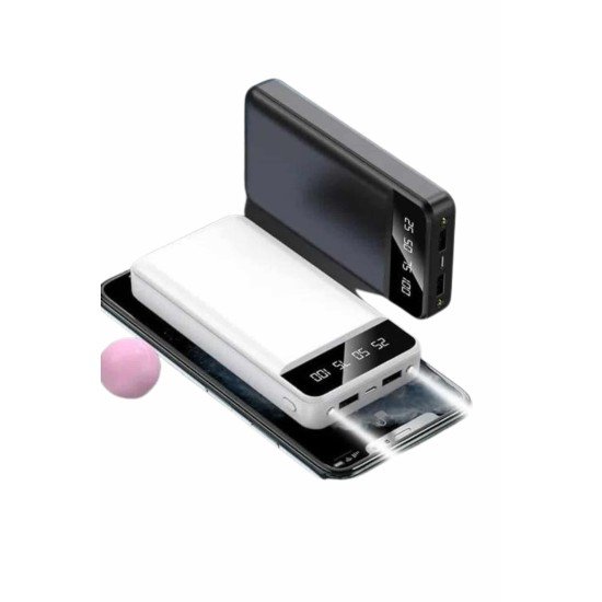 4 Çıkışlı 20.000 Mah Powerbank Uzun Pil Ömürlü Taşınabilir