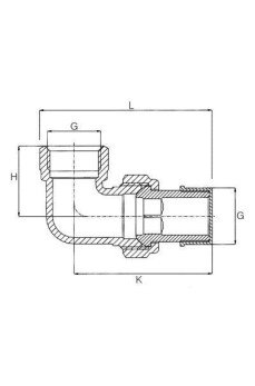 3/4 Köşe Radyatör Rakoru 3/4 Köşe Radyatör Rakoru