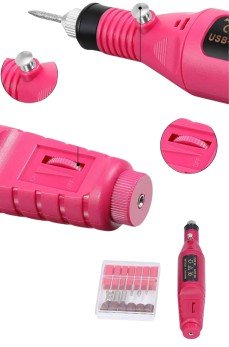 Elektrikli Profesyonel Manikür Pedikür Seti Değiştirilebilir Başlık Seçeneği