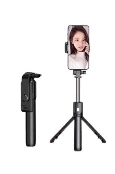 Selfie Çubuğu Tripod Bluetooth Kumandalı Selfie Çubuğu Telefon Tutucu