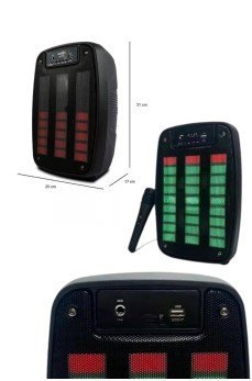 Bluetooth Hoparlör Taşınabilir Şarjlı Işıklı Büyük Boy Yüksek Ses Kaliteli