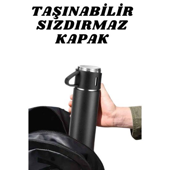 3 Bardaklı Termos Seti Anneler Gününe Özel Hediye Taşınabilir Sızdırmaz Isı Koruyucu 3 Bardaklı Termos Seti Anneler Gününe Özel Hediye Taşınabilir Sızdırmaz Isı Koruyucu