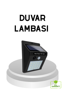 20 LED Güneş Paneli Aydınlatma – Fotoselli ve Hareket Algılamalı Dış Mekan Duvar Lambası