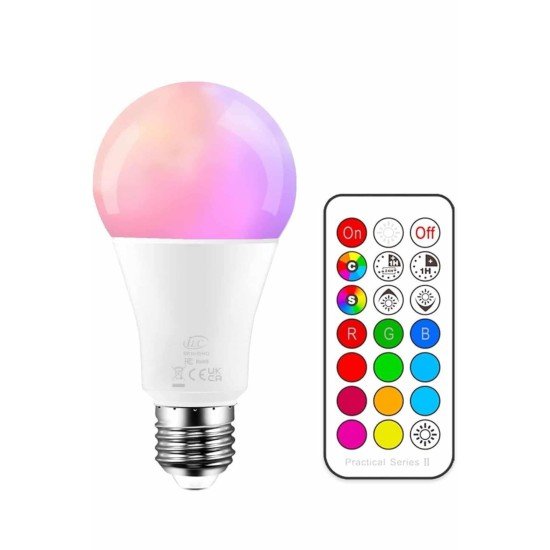 Ambiyans Aydınlatma RGB Led Lamba Kumandalı Renk Değiştirebilen Ambiyans Aydınlatma RGB Led Lamba Kumandalı Renk Değiştirebilen