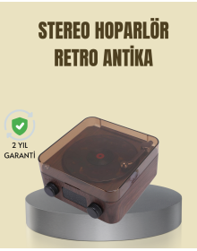 Saatli Gece Işıklı Hoparlör – Modern ve Vintage Tasarım