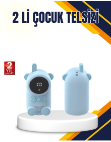 Çocuk ve Bebek Telsizi – 22 Kanal, VOX Modu, USB Şarjlı, Renkli Ekran