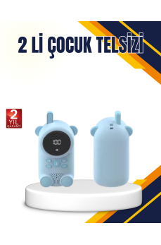 Çocuk ve Bebek Telsizi – 22 Kanal, VOX Modu, USB Şarjlı, Renkli Ekran