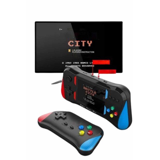 3.5 İnç 500 Klasik Retro Oyun Yüklü Kollu Oyun Konsolu