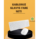 Klavye Mouse Seti Sessiz Kablosuz Türkçe TV PC Uyumlu Klavye Mouse Seti Sessiz Kablosuz Türkçe TV PC Uyumlu