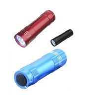 3 Adet 9 Ledli Metal Mini El Fener 3 Adet 9 Ledli Metal Mini El Fener