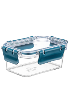 3 Adet Akrilik Saklama Kabı Vakumlu Dikdörtgen Erzak Bakliyat Kabı - 375 ML