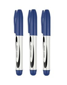 3 Adet Mavi Koli Kalemi - Çuval- Tahta Kalemi