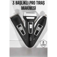 3 Başlıklı Profesyonel Tıraş Makinesi