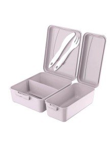 3 Bölmeli Çatal Bıçaklı Beslenme Kabı - Diyet Kabı