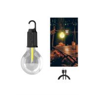 3 Farklı Mod LED'li Şarjlı Asma Kancalı Kamp Lambası Taşınabilir Ampul 3 Farklı Mod LED'li Şarjlı Asma Kancalı Kamp Lambası Taşınabilir Ampul