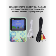 3 İnç Renkli Ekranlı Taşınabilir El Konsolu – G5 Modeli