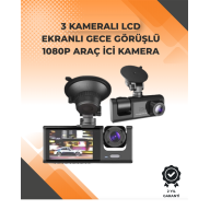 3 Kameralı Dashcam Sistem – Geri Görüş Yardımı, Park Koruması ve G-Sensör 3 Kameralı Dashcam Sistem – Geri Görüş Yardımı, Park Koruması ve G-Sensör