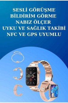 3 Kordonlu Dokunmatik Ekran Akıllı Saat ve 2.Nesil Kablosuz Bluetooth Kulaklık ANC/ENC 3 Kordonlu Dokunmatik Ekran Akıllı Saat ve 2.Nesil Kablosuz Bluetooth Kulaklık ANC/ENC