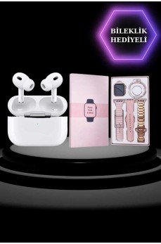 3 Kordonlu Pembe Amoled Ekran Akıllı Saat ve Yeni Nesil Pro Kablosuz Bluetooth Kulaklık ANC/ENC 3 Kordonlu Pembe Amoled Ekran Akıllı Saat ve Yeni Nesil Pro Kablosuz Bluetooth Kulaklık ANC/ENC