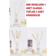 3 Tek Adet 3 Model Aromaterapi Koku Dağıtıcı Rattan Şişe Ahşap Difüzör Çubuk (Spiral-Yaprak-Dalgalı)