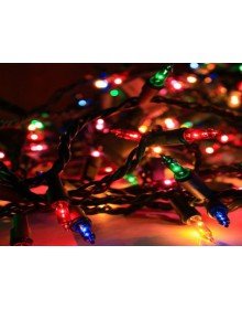 30 Ledli Pirinç Renkli Yılbaşı Ağacı Işığı