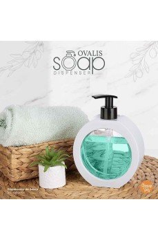350 ML Tezgah Üstü Oval Banyo Mutfak Sıvı Sabunluk  Banyo Mutfak Bulaşık Lavabo Deterjanlık