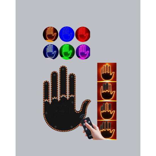 176 LED Amber Renkli El Hareketiyle Kontrol Edilen Motosiklet Dönüş Sinyali