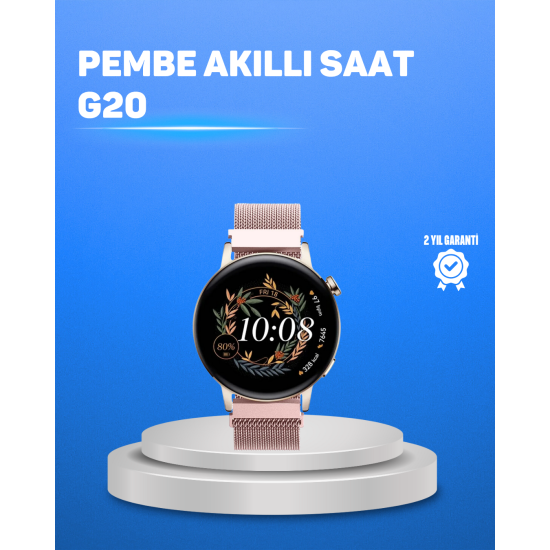 Kablosuz Şarjlı Tam Ekran Akıllı Saat – Türkçe Dil Desteği ve Uzun Pil Ömrü