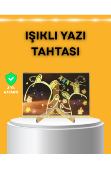 Masaüstü ve Duvara Monte Edilebilir LED Işıklı Yazı Panosu