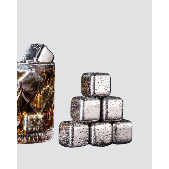 304 Paslanmaz Çelik Buz Küpü Seti Sulandırmadan Soğutan Yeniden Kullanılabilir