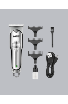 Gümüş Desenli Şarjlı Tıraş Makinesi – 120 Dakika Çalışma Süresi, 3 Başlıklı Gümüş Desenli Şarjlı Tıraş Makinesi – 120 Dakika Çalışma Süresi, 3 Başlıklı