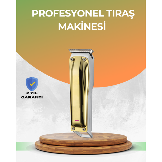 Berber Tipi Saç Sakal Kesme Makinesi USB Şarjlı Sessiz Motorlu