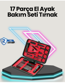 Profesyonel Paslanmaz Çelik Manikür & Pedikür Seti