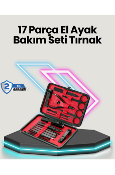 Profesyonel Paslanmaz Çelik Manikür & Pedikür Seti