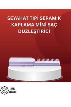 Isıtmalı Saç Düzleştirici Fırça – Kablosuz ve Hafif Tasarım