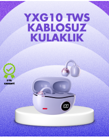 YXG10 Kablosuz Kulaklık – Bluetooth 5.4, Dokunmatik, LED Ekranlı Şarj Kutusu