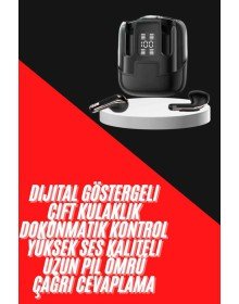 4 Adet Çift Kulaklık Dijital Göstergeli Yüksek Ses Kaliteli Bluetooth Kulaklık
