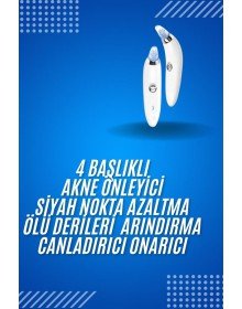 4 Başlıklı Pilli Vakumlu Siyah Nokta Temizleyici Akne Ve Sivilce Önleyici