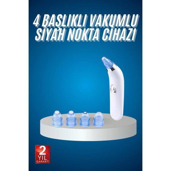 4 Başlıklı Vakumlu Siyah Nokta Ve Yüz Temizleme Cihazı 4 Başlıklı Vakumlu Siyah Nokta Ve Yüz Temizleme Cihazı