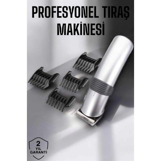 4 Taraklı Taşınabilir Profesyonel Saç ve Sakal Kesme Tıraş Makinesi 4 Taraklı Taşınabilir Profesyonel Saç ve Sakal Kesme Tıraş Makinesi