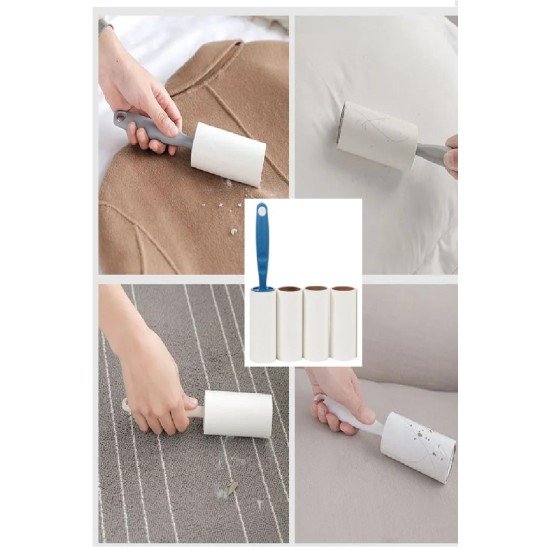 4 Yedekli Tüy Toplama Rulosu 240 Yaprak Evcil Hayvan Elbise Yatak Tüy Saç Toplayıcı 4 Yedekli Tüy Toplama Rulosu 240 Yaprak Evcil Hayvan Elbise Yatak Tüy Saç Toplayıcı