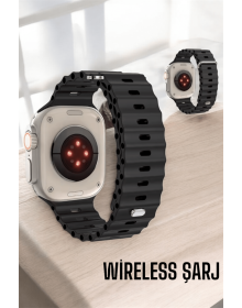 45 MM Gri Kasa Ultra Akıllı Saat Sesli Görüşme, Sağlık Takibi, Suya Dayanıklı