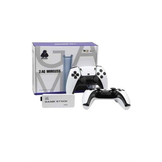 4K HD Görüntü Kaliteli Retro Game Stick 20000 Oyunlu Çift Kollu Beyaz Game Stick 4K HD Görüntü Kaliteli Retro Game Stick 20000 Oyunlu Çift Kollu Beyaz Game Stick