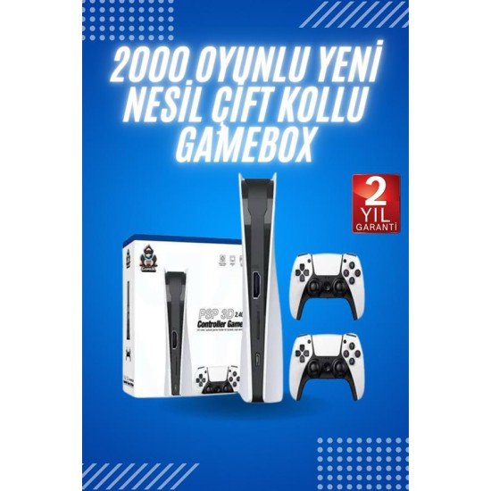 4K HD Klasik Retro Game Box 3000 Oyunlu Çift Kollu Çift Kişilik Oyun Konsolu