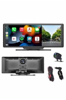 4K Ultra Araç İçi Ön ve Arka Kameralı Ekran HD 2 Kameralı Torpido Üstü Araç Multimedya